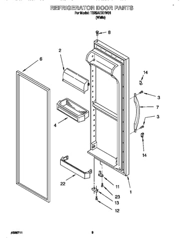 Refrigerator door