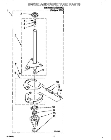 Brake and drive tube