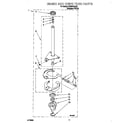 Roper RAS8445JQ0 brake and drive tube diagram