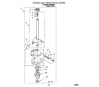 Roper RAX7244JQ0 brake and drive tube diagram