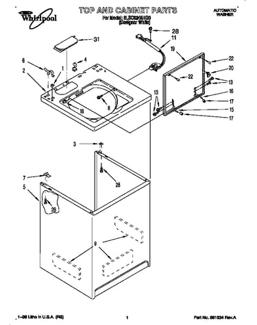 Top and cabinet