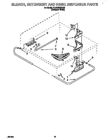 Bleach, detergent, rinse dispenser