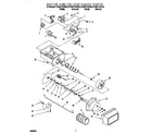 Whirlpool ED25LFXGN00 motor and ice container diagram