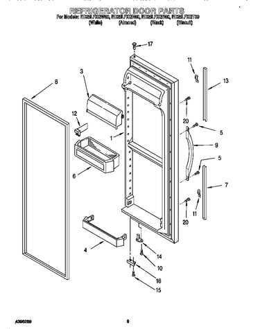 Refrigerator door