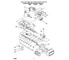 Whirlpool ED22RFXFB01 motor and ice container diagram