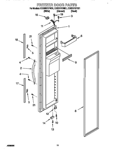 Freezer door