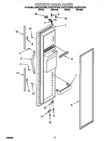 Freezer door