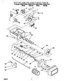 Motor and ice container