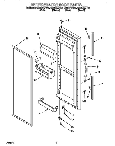 Refrigerator door