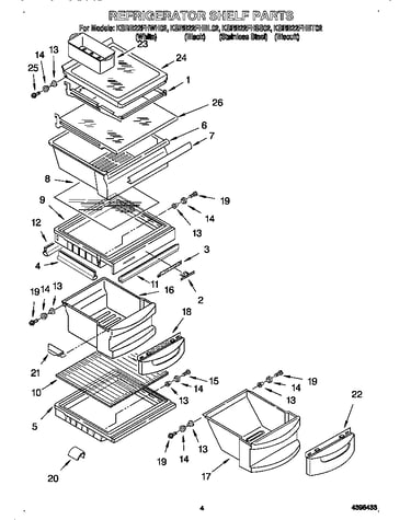 Refrigerator shelves