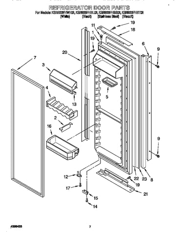 Refrigerator door