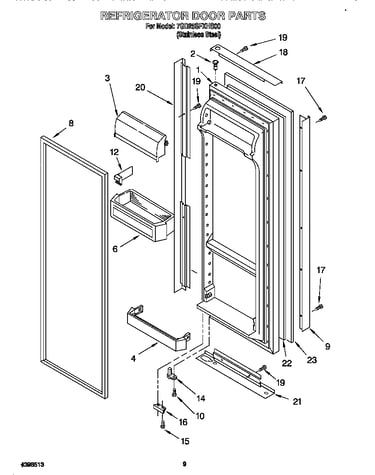 Refrigerator door