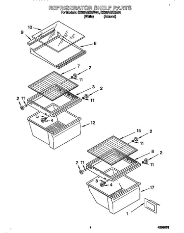 Refrigerator shelves