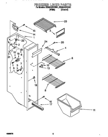 Freezer liner