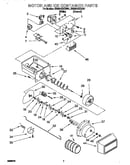 Motor and ice container