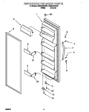 Refrigerator door