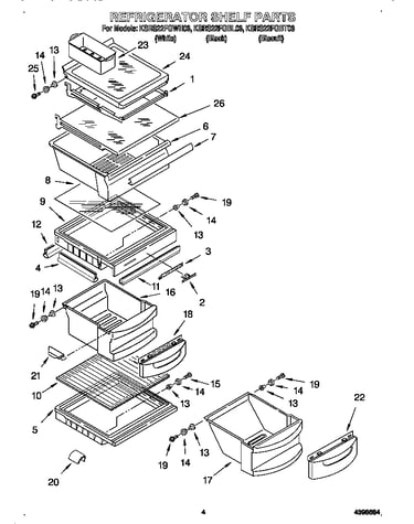 Refrigerator shelves