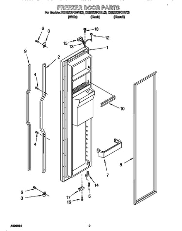 Freezer door