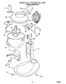Base and pedestal unit