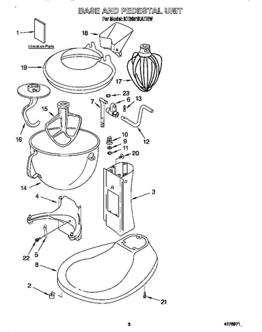 Base and pedestal unit