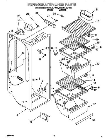 Refrigerator liner