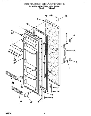 Refrigerator door