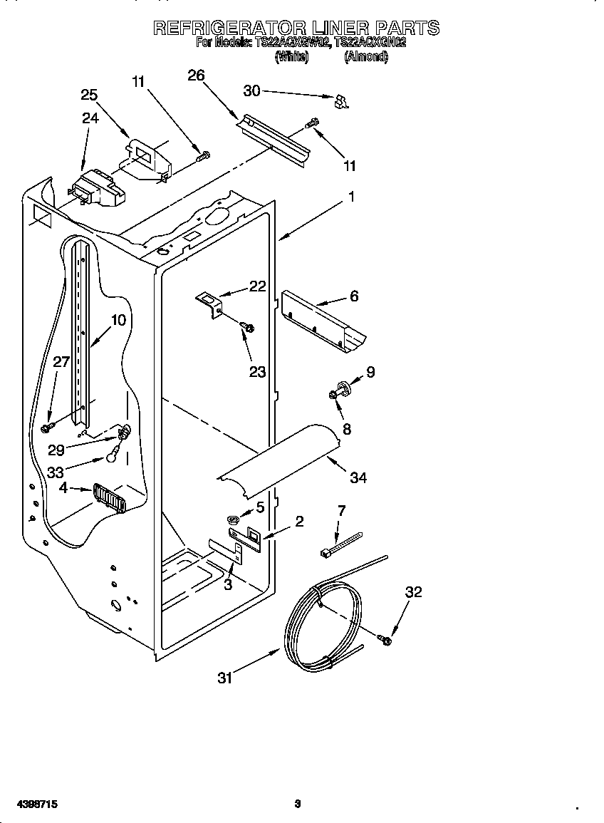 Refrigerator liner