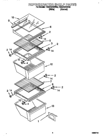 Refrigerator shelves