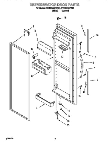 Refrigerator door