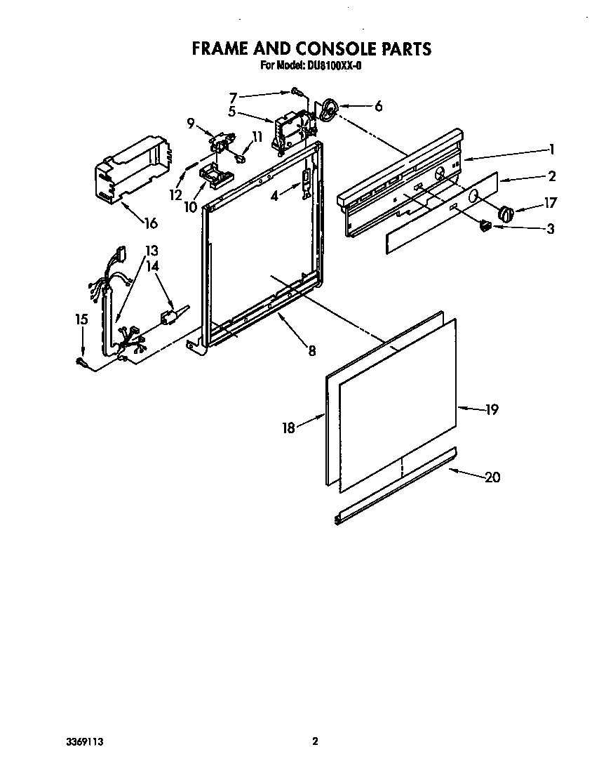 FRAME AND CONSOLE