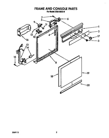 Frame and console