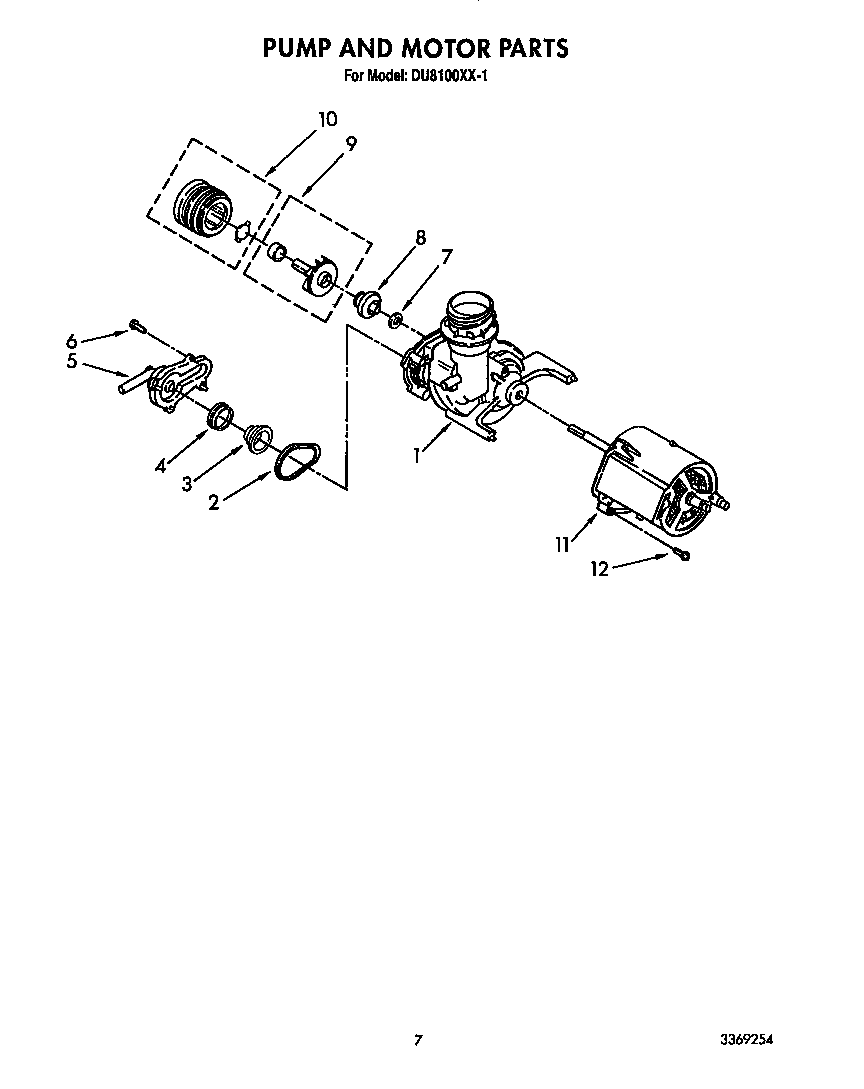 Pump and motor
