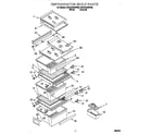 Whirlpool 2VGD27DQFW00 refrigerator shelves diagram