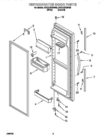 Refrigerator door