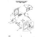 Whirlpool 2VGD27DQFW00 dispenser front diagram
