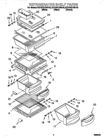 Refrigerator shelves