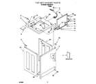 Whirlpool CAM2761JQ0 top and cabinet diagram