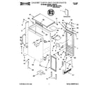 Whirlpool JZ235PS0 cabinet liner, door diagram