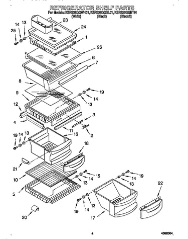 Refrigerator shelves
