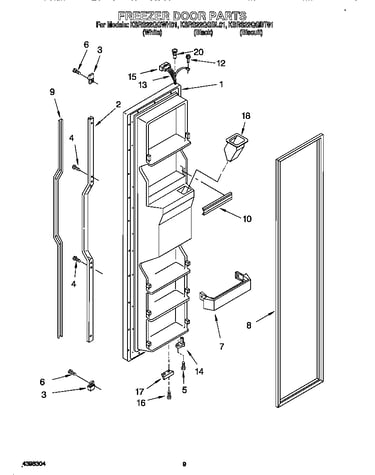 Freezer door