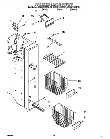 Freezer liner