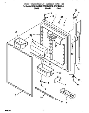 Refrigerator door