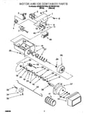 Motor and ice container