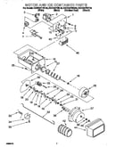 Motor and ice container