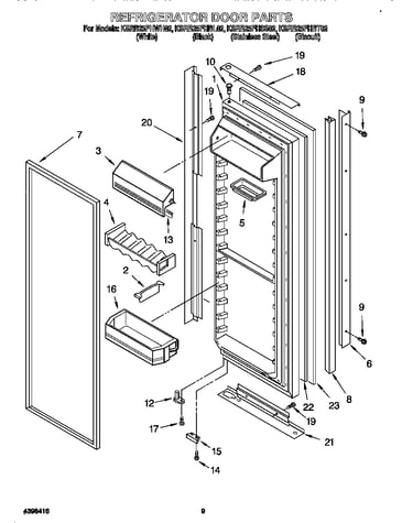 Refrigerator door
