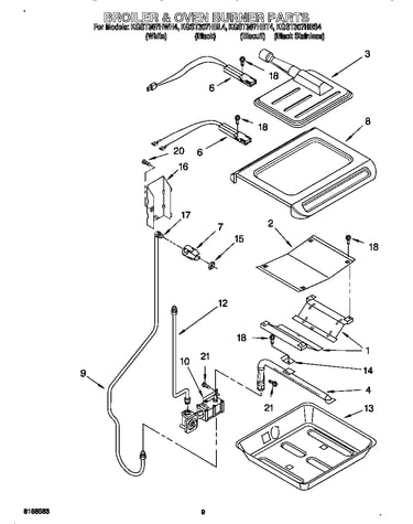 Broiler and oven burner