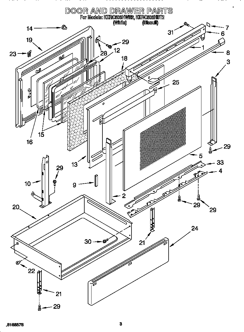 Door and drawer