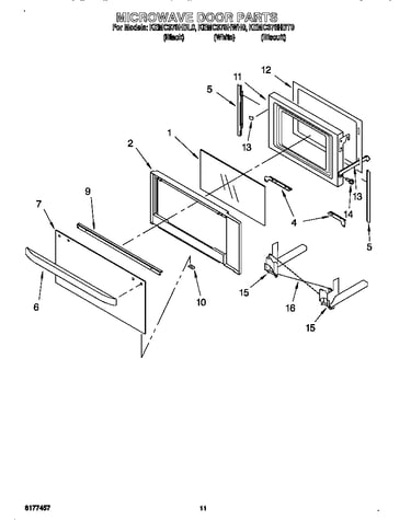 Microwave door