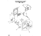 Whirlpool 2VGD29DQFW00 dispenser front diagram