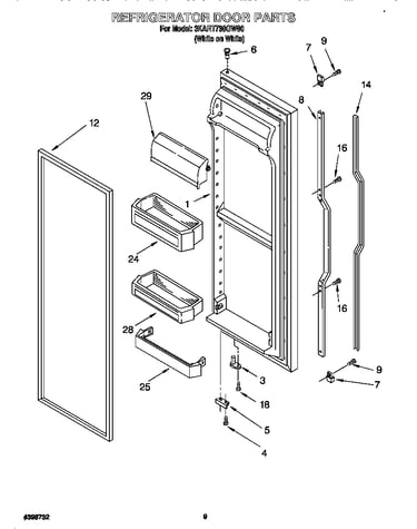 Refrigerator door